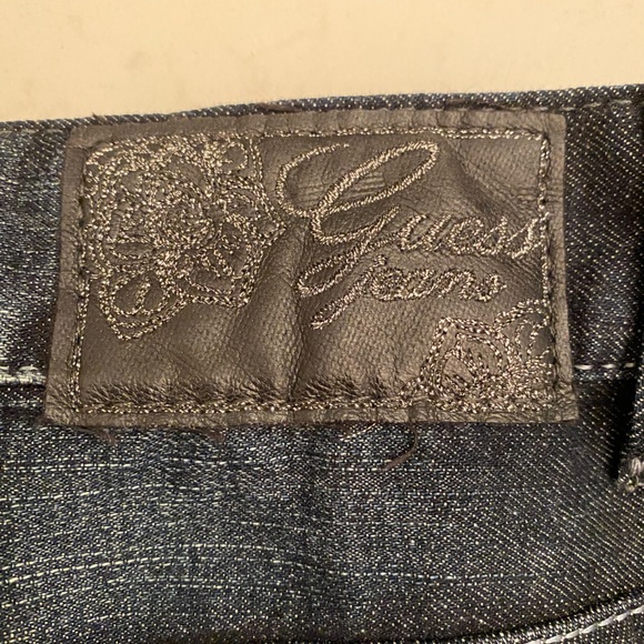 Guess Daredevil Boot Cut Dark Denim Jeans for Women Size 31 - Picture 4 of 11